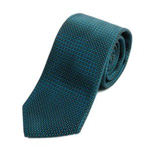 Corneliani Blue Geometric Patterned Tie